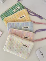 Милая косметичка, наушники, помада, сумка-органайзер, маленькая ручная сумка, сумка через плечо