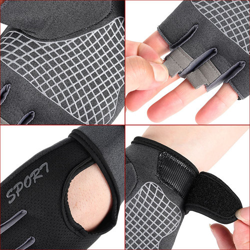 Fitness gloves Q9073 half-finger summer women's lightweight outdoor sports cycling men's horizontal bar dumbbell equipment training