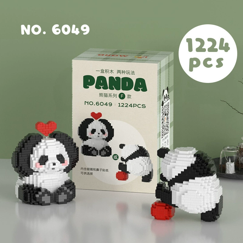 Конструктор Lego, игрушка, орхидея, панда, подарок на день рождения