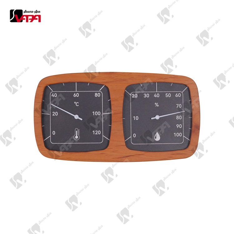 Аксессуары для сауны Red Yang двойные часы Деревянные + алюминиевые пластины гигрометр аксессуары для сауны сухая Паровая баня аксессуары для сауны