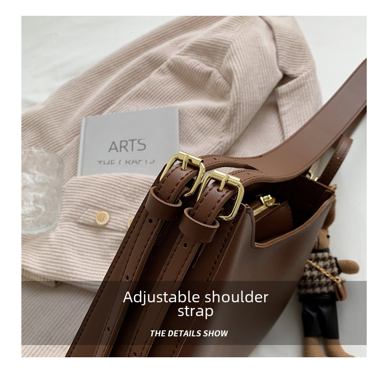 Borsa popolare per le donne 2024 nuova moda texture borsa a tracolla grande capacità retrò borsa a tracolla da donna consegna in un unico pezzo_voghion.com