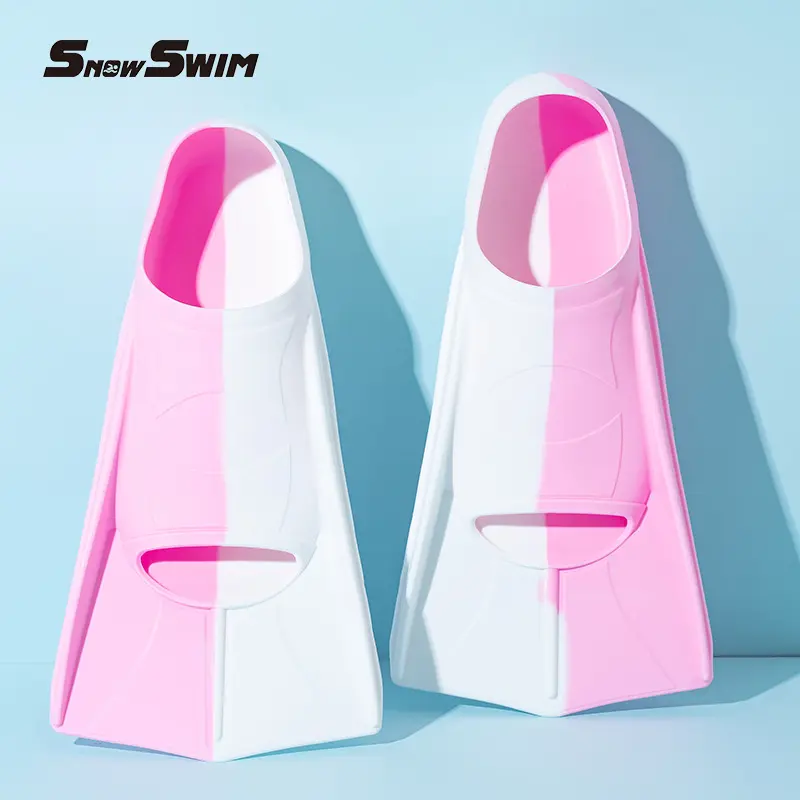 ✅ Silicone Short Fins for Men, Adults and Children, Freestyle Training, Butterfly Fins, Swimming and Snorkeling Equipment, Women's Professional Diving