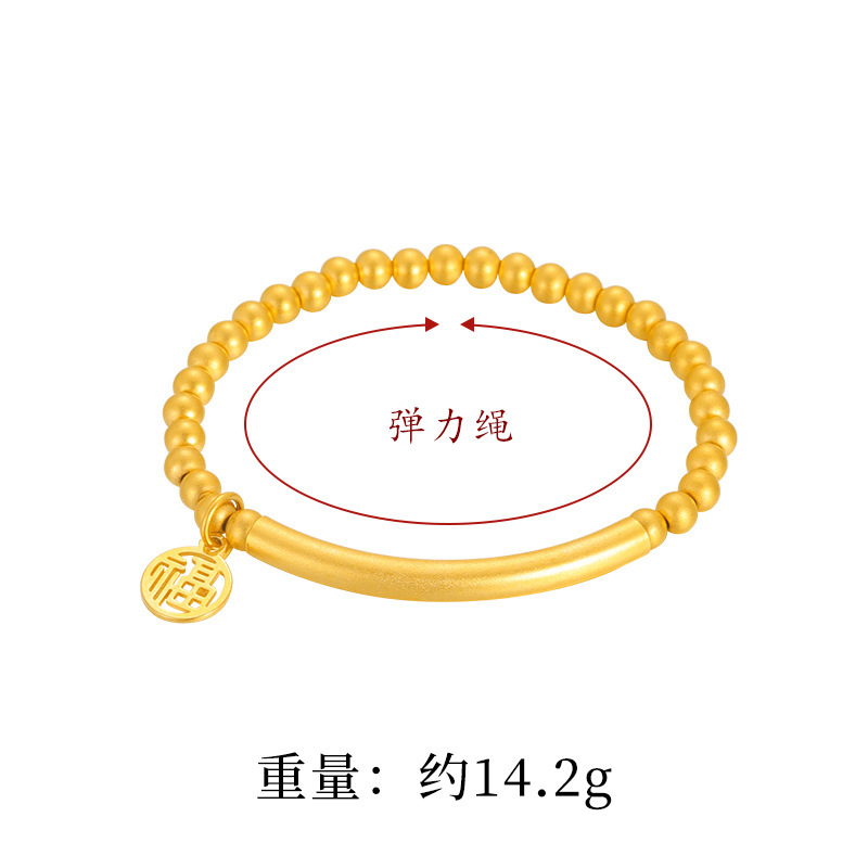 Nuevo brazalete chino de bambú de estilo chino para damas que no se desvanece durante mucho tiempo, brazalete de marea nacional de esmalte, joyería de latón dorado de arena vietnamita