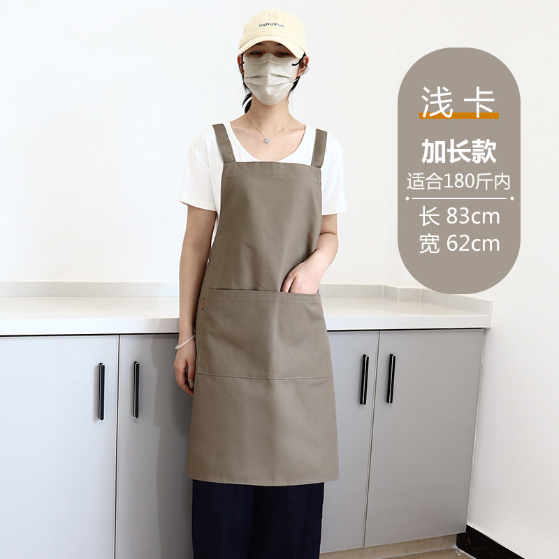 Transfronterizos Amazon publicidad delantal de lona logo personalizado cocina ropa de trabajo de cocina casa delantal impermeable al por mayor