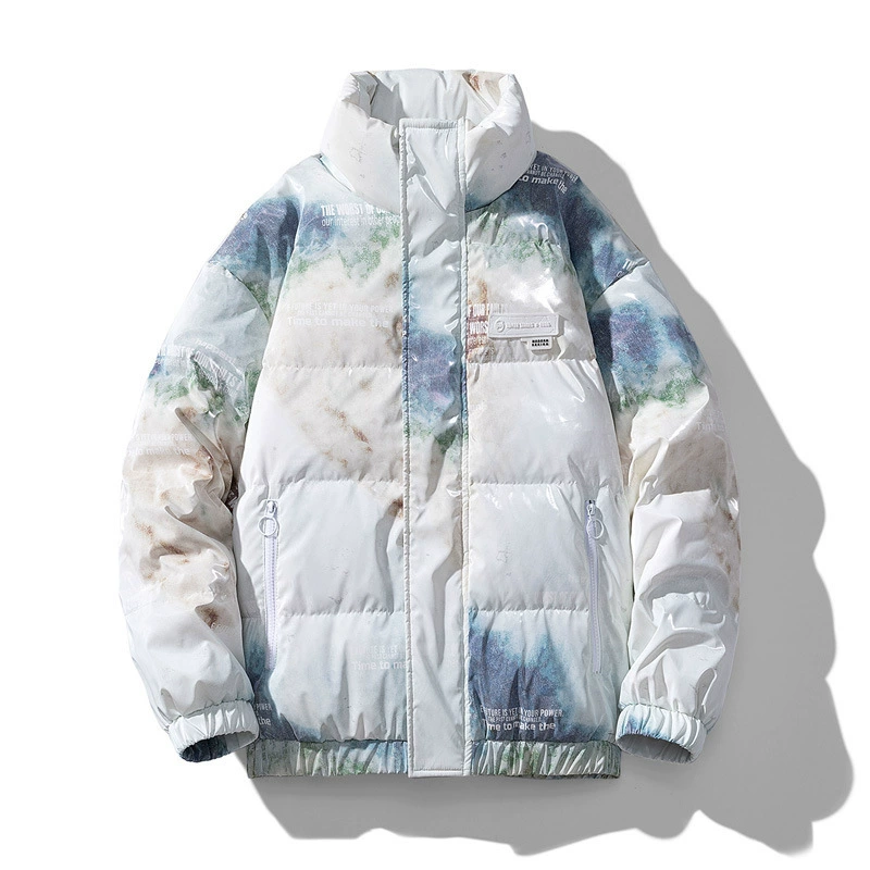 Модный Универсальный пуховик для пары без стирки, новинка зимы 2023, Свободная Повседневная модная куртка с воротником, домашняя одежда