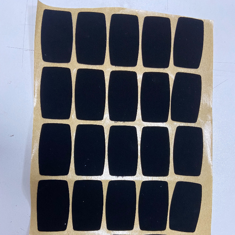 厂家供应背胶绒布 首饰盒自粘灰色植绒不干胶加厚背胶绒布 可定制