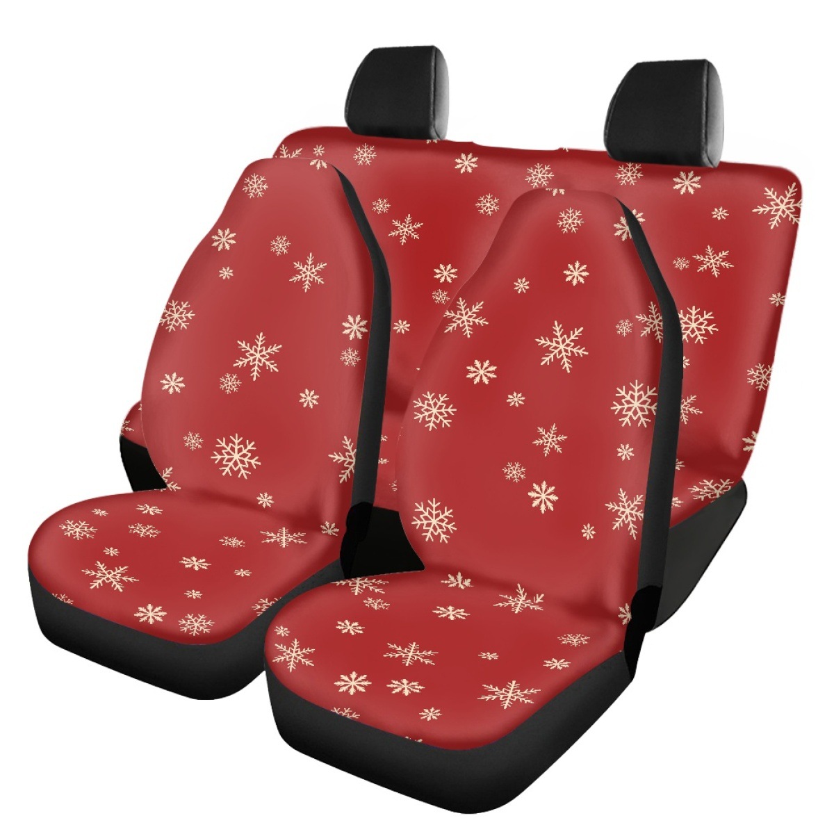 Cross-border Amazon Christmas-themed cat car seat covers, front and rear seat protectors, car interior decorations