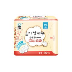 China's Exclusive Agent, Korean Imported Enji Pure Cotton Daily Sanitary Pads 250mm x 10 Pads March 8th Gift
