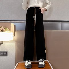 女の子の垂れ下がった感じの広腿のズボン2025春秋の外は大きい子供のゆったりしているカジュアルな春のズボンの小学生の子供のズボンを着ます。