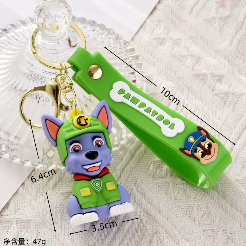 Cartoon silicone keychain, cute big bag decoration