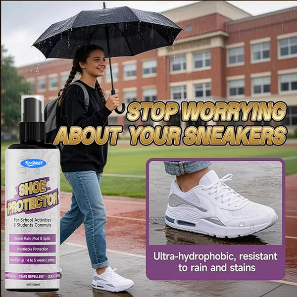 Kineshinex Sneaker Protection Spray Is Waterproof and Stain-Resistant, Suitable for Sneakers, Suede, and Leather