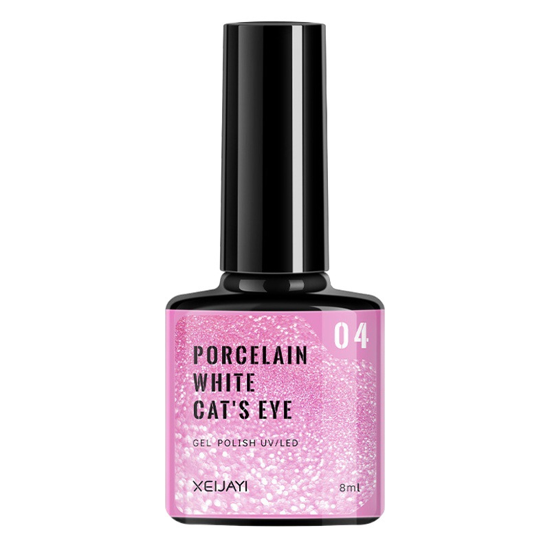 Otoño e Invierno nuevo 9D porcelana blanca luz de la luna Ojo de gato blanco esmalte de uñas pegamento flash nail BEAUTY SHOP dedicado