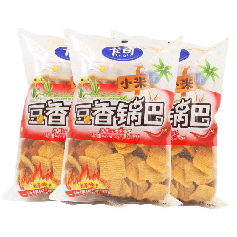卡奇小米豆香锅巴240g*5袋香辣烧烤香甜口味休闲零食膨化食品产|undefined