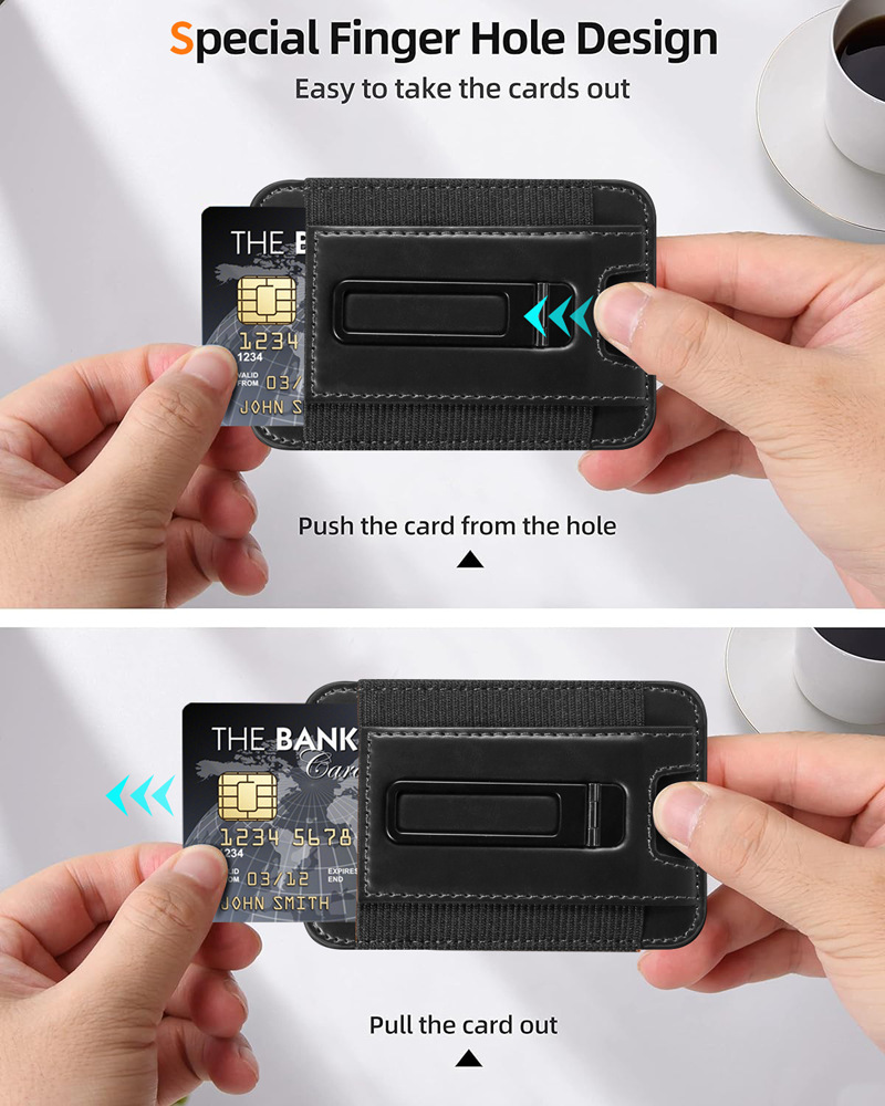 Ốp lưng iPhone 16 Pro Max chống sốc, bao da doanh nhân hút từ, có giá đỡ, đựng thẻ — Màu đỏ, Màu đen, Bao da giá đỡ nhãn rò rỉ màu xanh lam, Màu nâu chi tiết 7