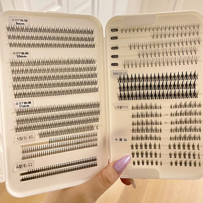 好实用！留学生假睫毛收纳盒便捷大容量化妆师新娘跟妆书平价代发