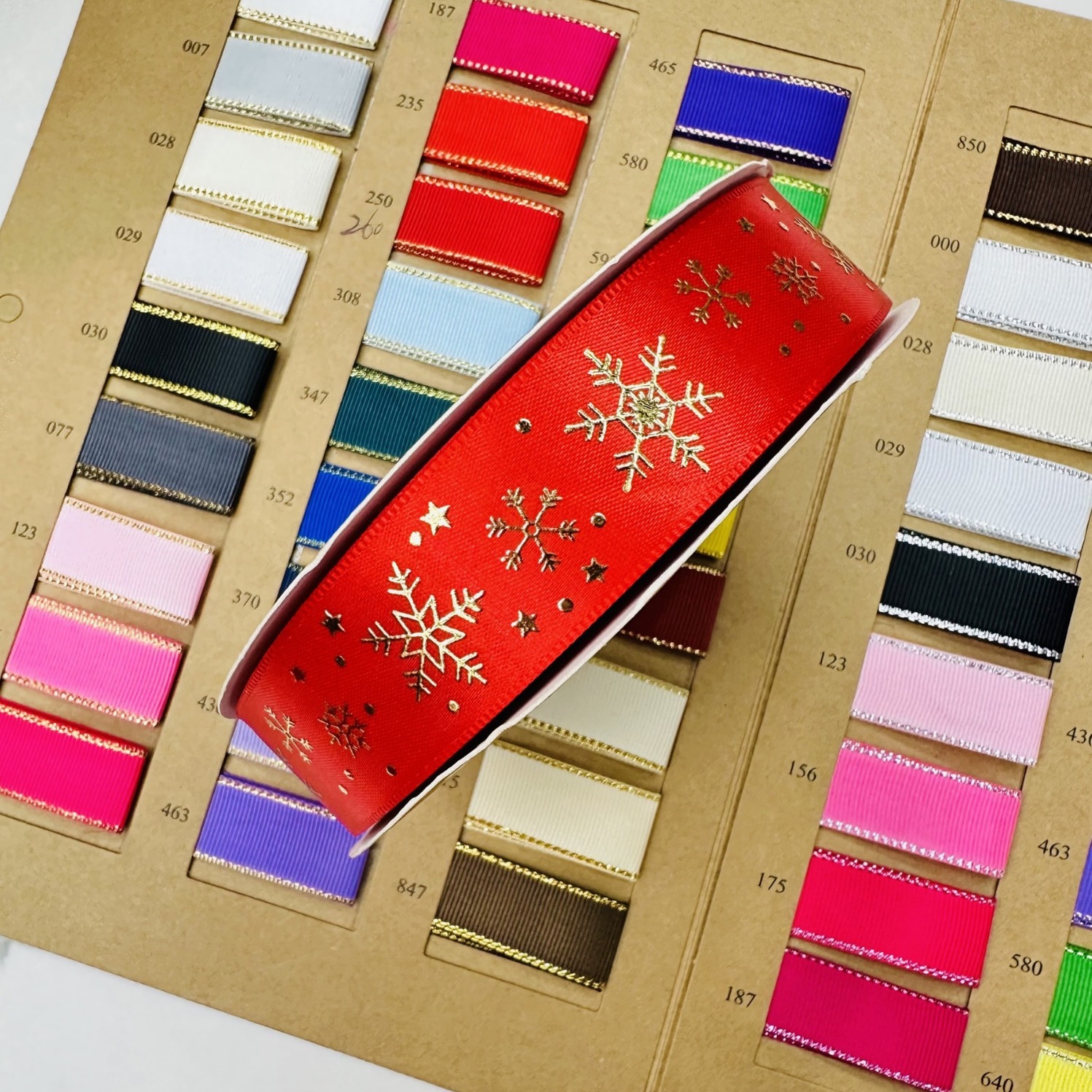 Transfronterizos nuevos copo de nieve de Navidad impresión cinta de cinta de color de la serie de Navidad caja de regalo de Navidad cinta de embalaje