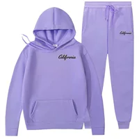 2025 AliExpress новый мужской флисовый спортивный костюм для путешествий, универсальный спортивный костюм с 2D принтом: толстовка и спортивные штаны