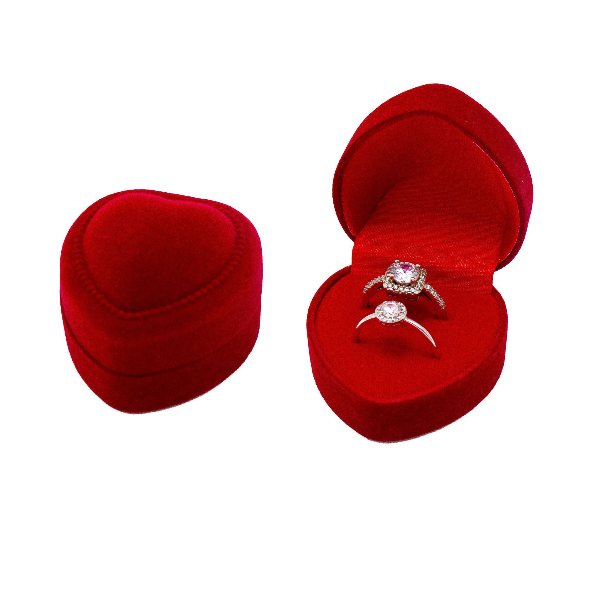 Anillos dobles rojos, tanto por fuera como por dentro, de alta gama en color rojo melocotón; 48*43*35mm