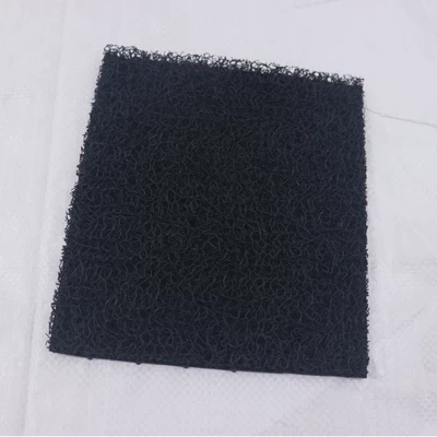 Silk Loop Two-Tone Floor Mats with Avtomobil döşəmə paspasları - black-1010cm