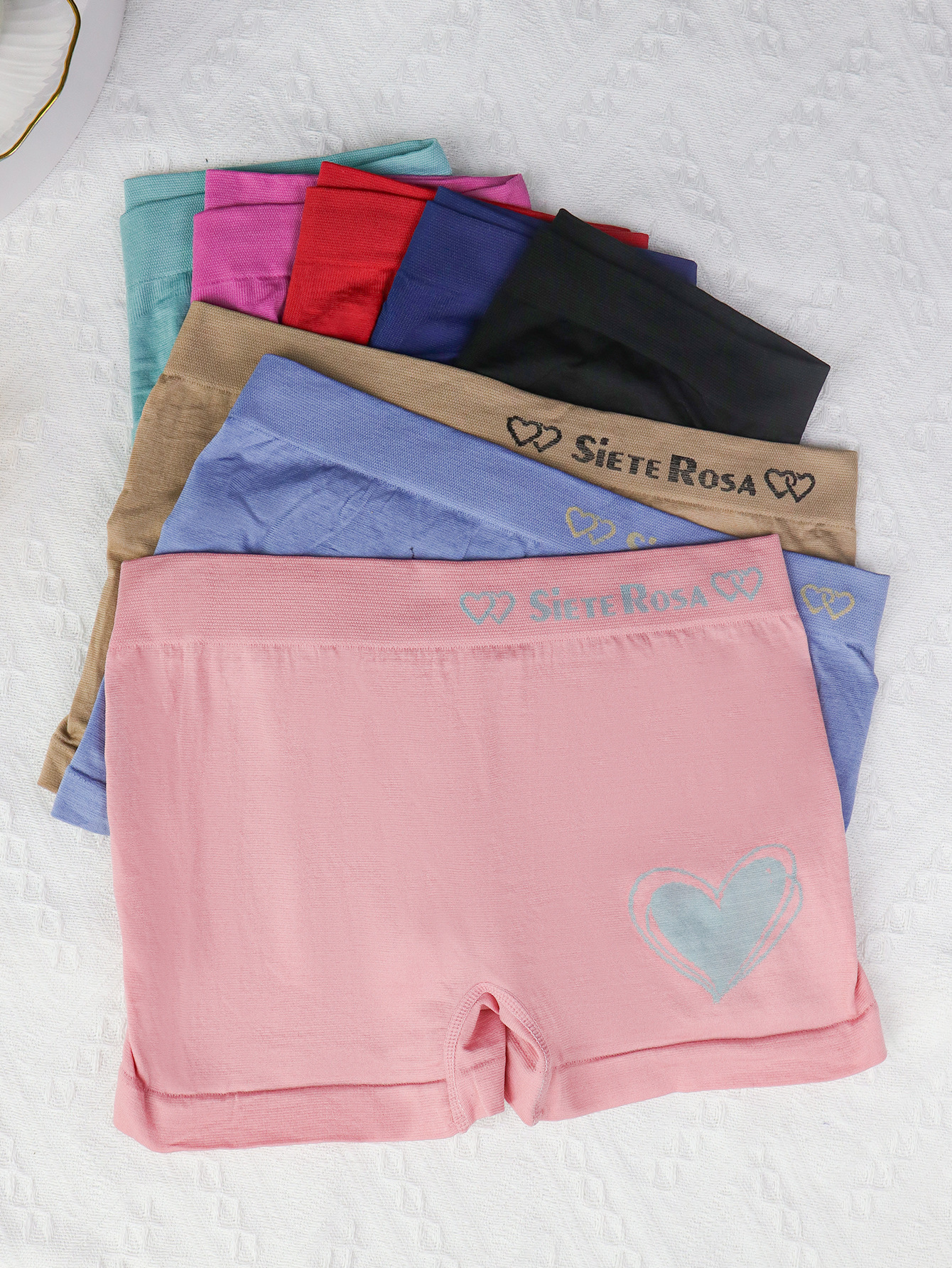 Calzones bóxer transpirables de poliéster sin costuras para mujer, cómodos, de seguridad, anti-exposición, para verano.