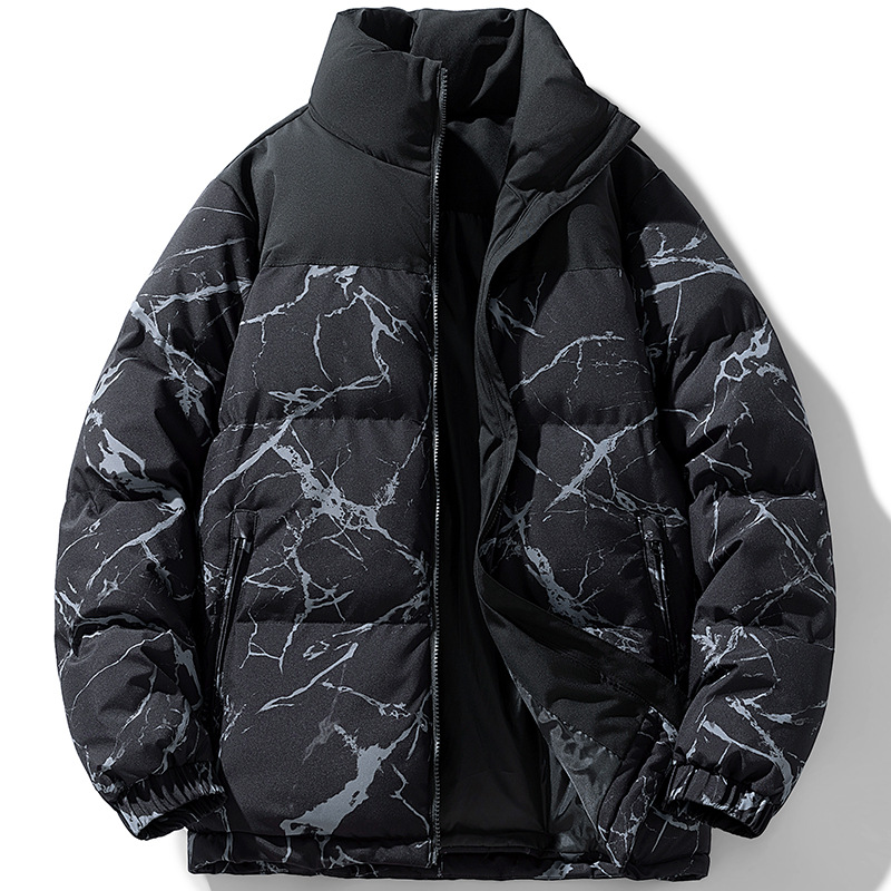 Transfronterizo nuevo invierno plumón de algodón para hombres grueso camuflaje de algodón cálido chaqueta de pan de algodón