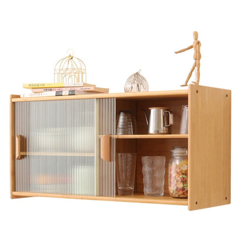 Aparador de escritorio gabinete de cocina de estilo japonés armario de cocina gabinete de cocina en casa restaurante minimalista Changhong gabinete de vidrio taza de almacenamiento gabinete colgante