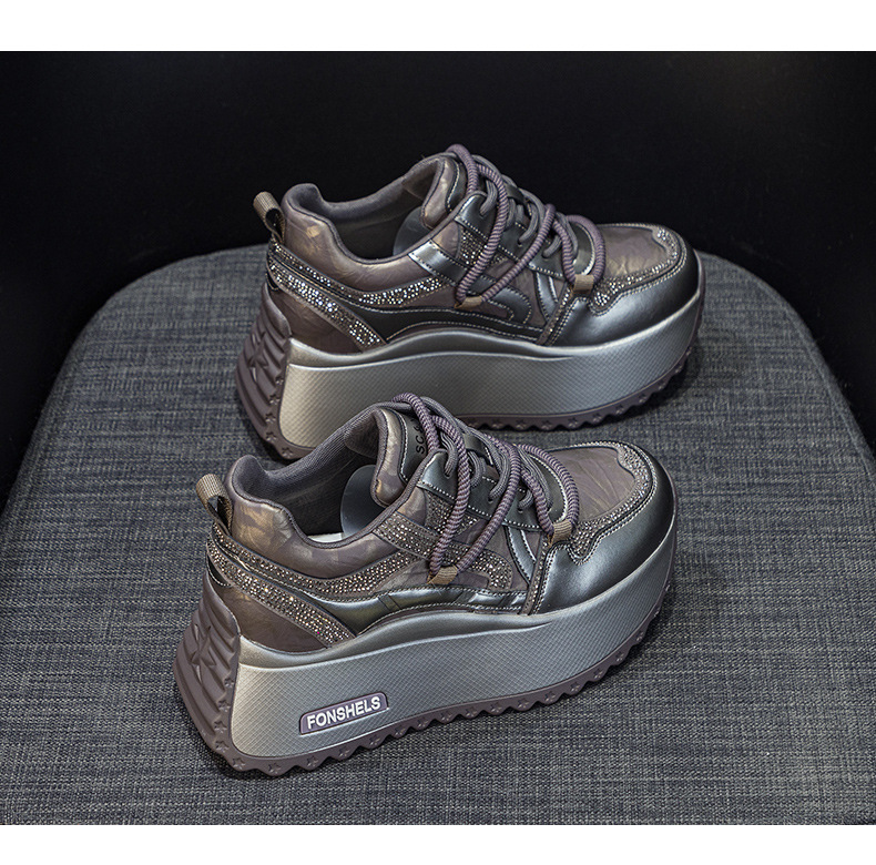 Giày sneaker nữ đế dày chunky phong cách cổ điển phối màu thời trang — M2992-1 plus nhung màu sâm panh, M2992 lót đơn màu sâm panh, M2992 lót đơn màu tím, M2992-1 plus nhung tím chi tiết 23