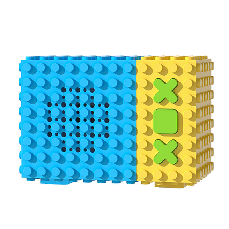 レゴブロックと互換性のあるBluetoothスピーカー子供用DIY教育玩具小型オーディオデスクトップ装飾品学生ギフトバッチ|undefined