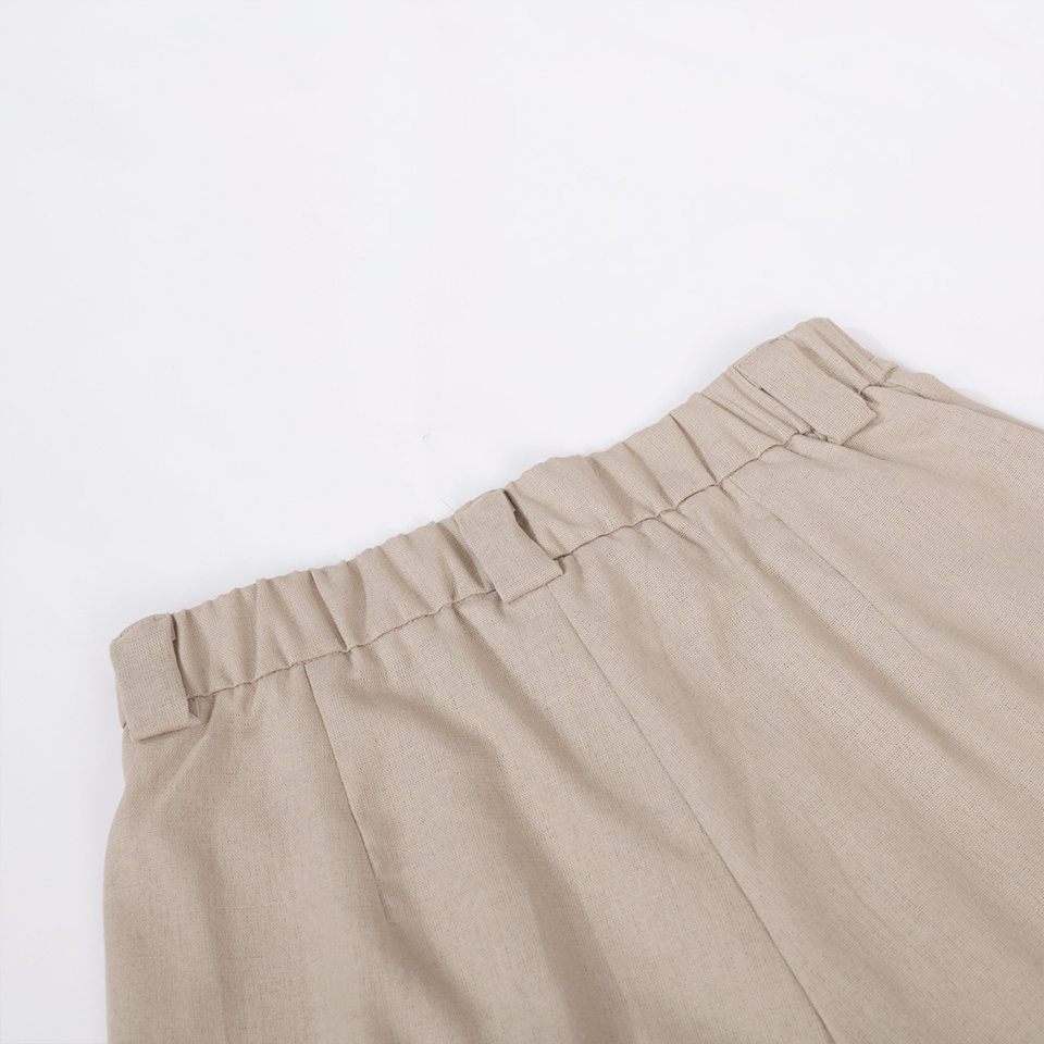 Bộ vest nữ hai mảnh áo vest không tay kèm quần cạp thấp phong cách hiện đại — Kaki, Màu cam, Màu đen chi tiết 14