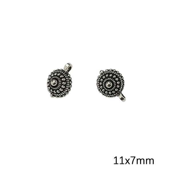 #11 style disc bead pendant 10 pieces/pack