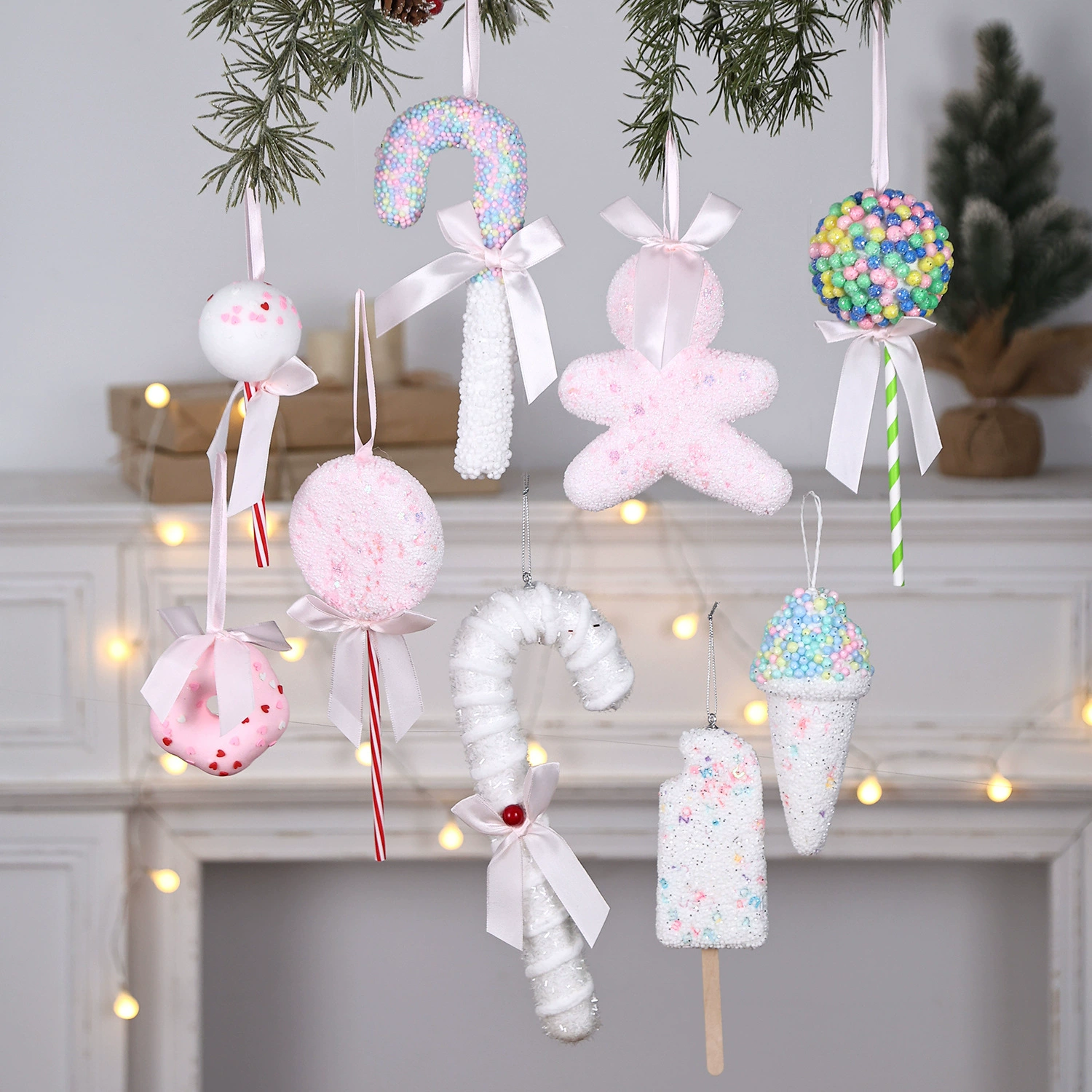 П pendent from foam, Christmas decorations, (Cross-border trading)