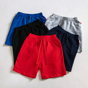 Children's shorts anti-mosquito pants custom processing boys and girls solid color sports pants factory custom cross-border wholesale