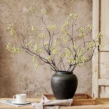 马桑果花假花绿植摆设侘寂风干花逼真客厅感摆件山归来