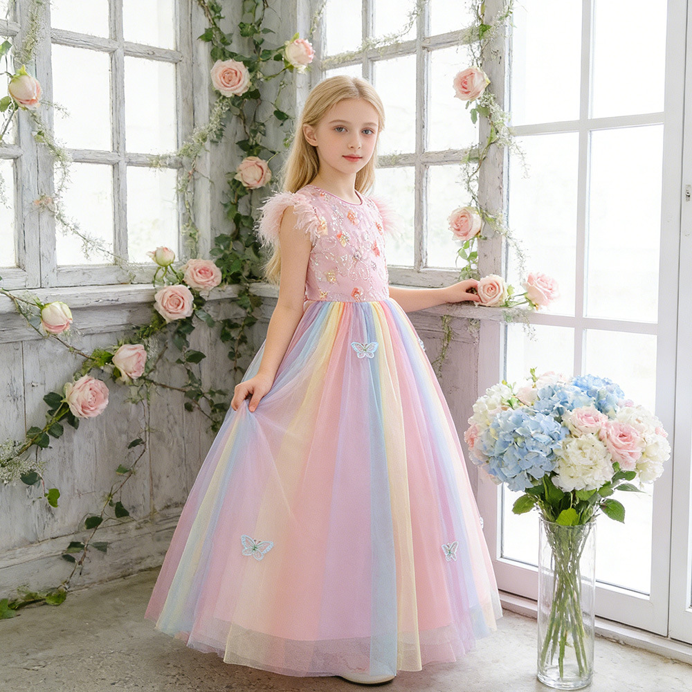 Unicornio transfronterizo vestido de arco vestido de princesa vestido