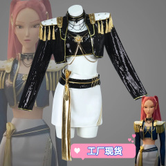Golden黑金打歌服猎魔女团cos服鲁米佐依米拉 万圣节舞台表演服装