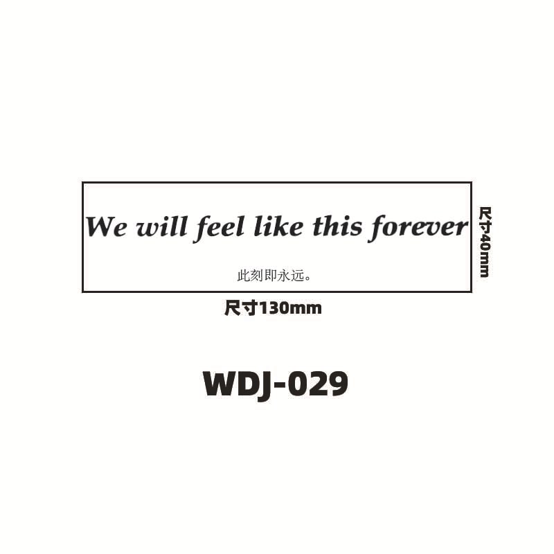 Jugo de hierbas pegatinas de tatuaje letras inglesas pegatinas de tatuaje de clavícula de la mano de espalda alta sensación impermeable a prueba de sudor semipermanente