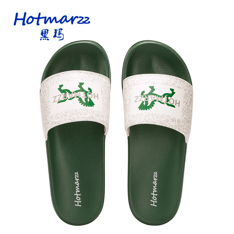 hotmarzz黑玛 男士新款防滑拖鞋潮男外穿逛街一字拖逛街拖鞋男潮