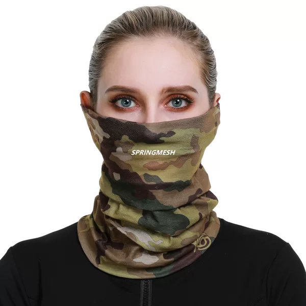 Neck gaiter for military enthusiasts, men's summer outdoor cycling sports fishing sun protection face mask, mountaineering head cover, thin magic headscarf