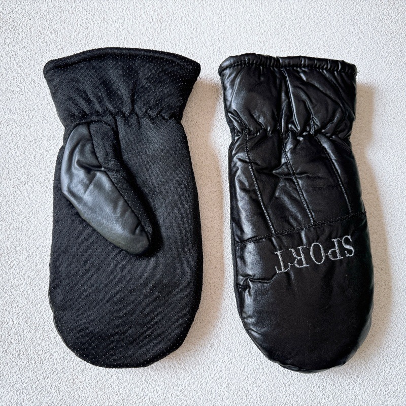 남성용 벙어리 장갑 블랙 01/S