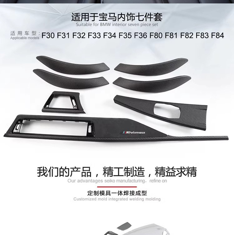 Suitable for BMW 3 Series 4 Series GT central control panel interior modification air outlet outer frame multimedia trim strip replacement
