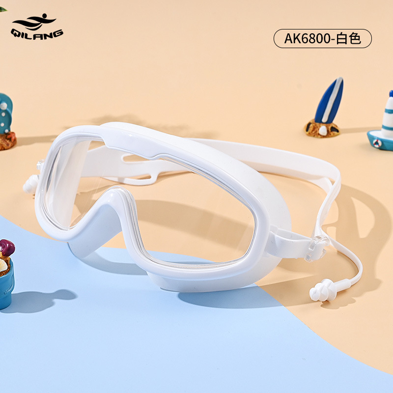 Gafas de Natación de Marco Grande de PC Impermeable Anti-empañante para Entrenamiento