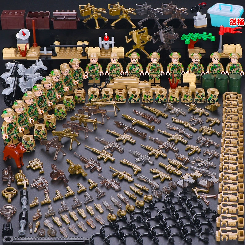 Конструктор с минифигурками (Lego) — военные и полиция, солдаты, техника и аксессуары, наборы