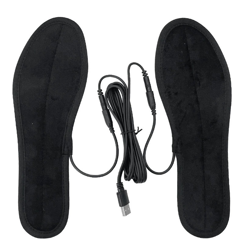 USB Heated Insoles, Washable, Multi-Size 35–46, 1.5 m Power Cable