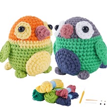 亚马逊热卖英文说明书钩针材料包套装手工DIY编织毛线团玩偶摆件