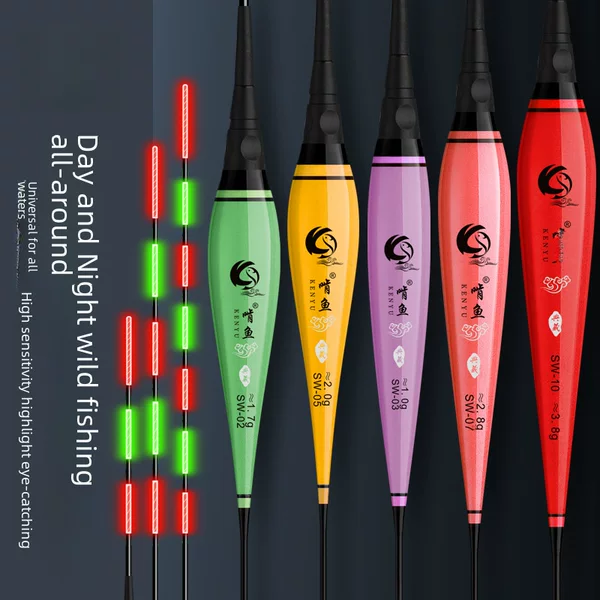 Eating fish electronic floating water shadowless floating nano luminous floating fishing gear wholesale luminous floating electronic fish floating floating buoy