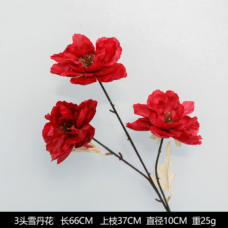 红色仿真花婚礼婚庆场地场景布置道具仿真花束花艺装饰花假花批发|undefined