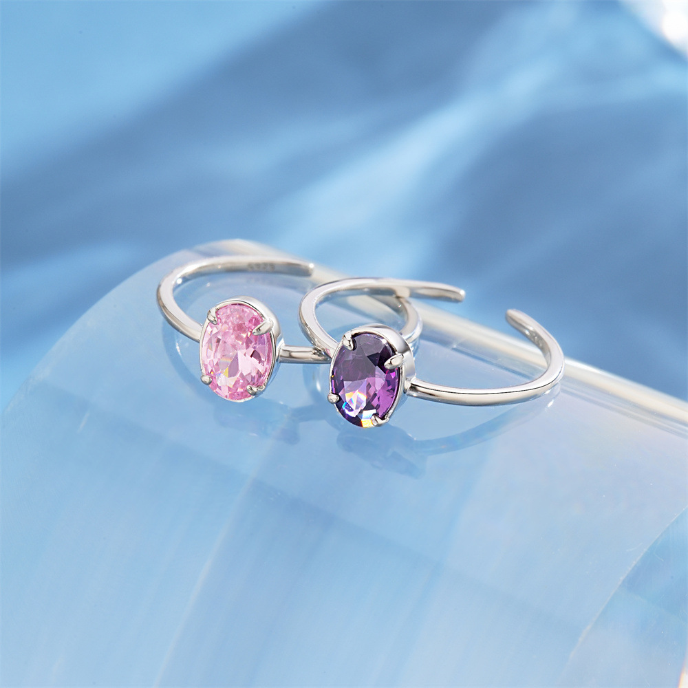 3g Weight Open Rings Classification 1 Piece Quantity Casual Occasion 925 Sterling Silver Material Geometric Pattern Women's Gender Plating Design Sweet Style 925 Sterling Silver Geometric Open Rings 17