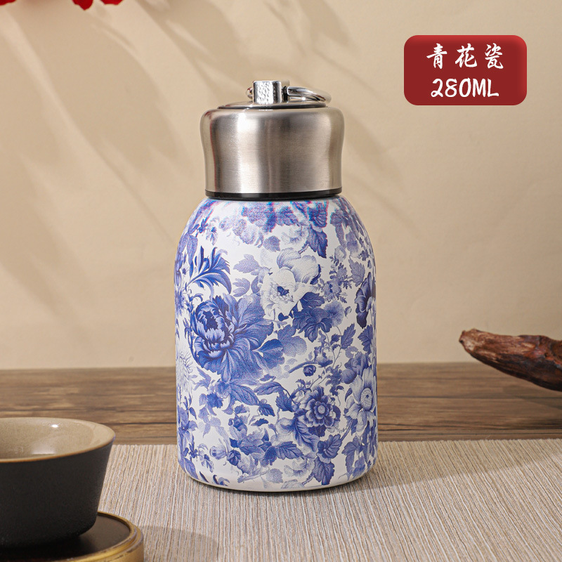 国潮迷你小胖丁保温杯带拉环便捷口袋杯简约时尚杯子学生随手水杯|undefined