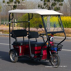 電動三輪車の車棚の雨よけを厚くして、全透明でレジャーバスを閉鎖して、冬のフロントを折り畳みます。中国