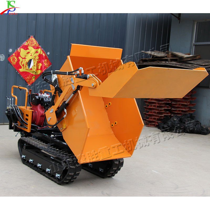 Pista pequeña locomotora de torneado 500KG hidráulico diesel autodescarga camión autocargante